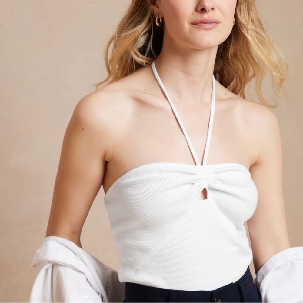 Banana Republic Ribbed Halter Top